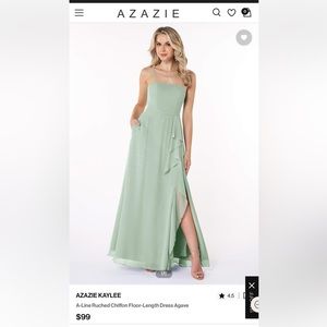 Azazie dress “Kaylee” sz A0 color: Agave